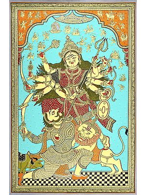 Is This The Finest Painting of Goddess Durga Ever Made ?