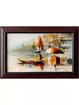 Muted Reflections | Acrylic Painting on Canvas | Without Frame | by Raj Kumar Singh