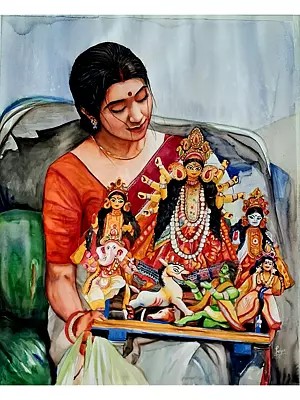 Choosing Faith | Water Colour on Paper | by Priya Ghosh