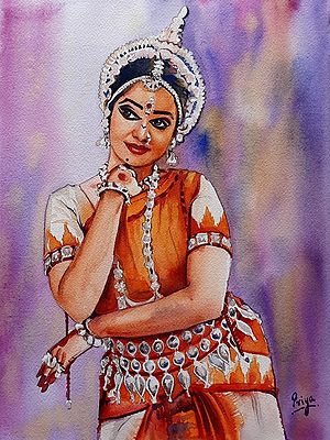 Charming Lady | Water Colour on paper | by Priya Ghosh