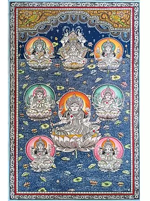 Ashta Lakshmi | Pattachitra Painting | by Akankshya Panda
