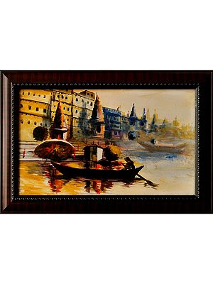 Spirits of the Ganga | Acrylic Painting on Canvas | Unframed | by Raj Kumar Singh