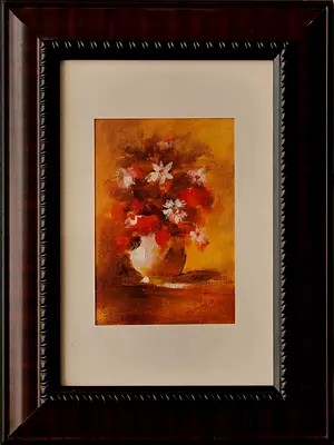 Floral Hearth | Acrylic Painting on Canvas | Unframed | by Raj Kumar Singh