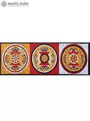 Three Mandalas | Batik Painting