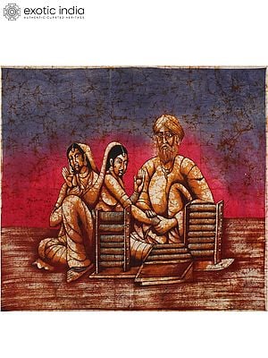 The Bangle Seller | Batik Painting