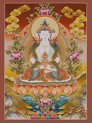 Buddha Thangka (Brocadeless Thangka)