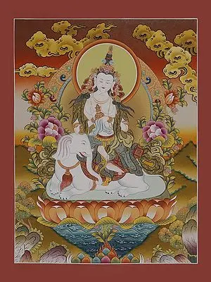 Buddha Thangka (Brocadeless Thangka)