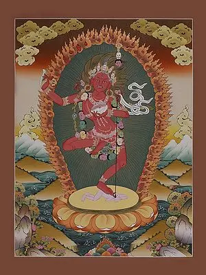 Dorje Sempa Yab Yum Thangka (Brocadeless Thangka)
