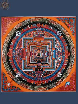 Kalachakra Mandala (Brocadeless Thangka)