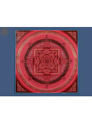 Tibetan Kalachakra Mandala (Brocadeless Thangka)