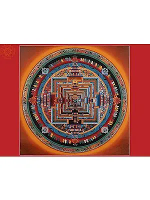 Kalachakra Mandala (Brocadeless Thangka)