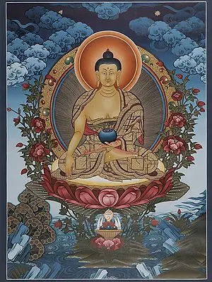 Buddha Thangka (Brocadeless Thangka)