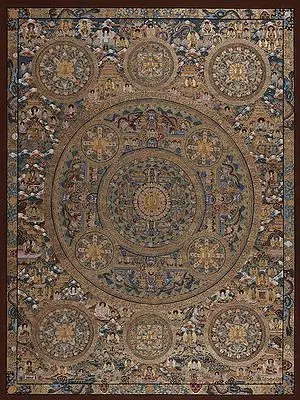 Buddhist Ten kalachakra Mandalas
