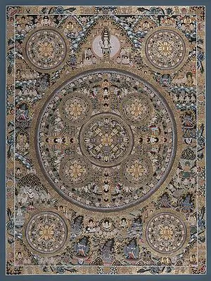 Ten Mandalas (Brocadeless Thangka)