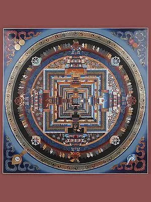 Kalachakra Mandala (Brocadeless Thangka)