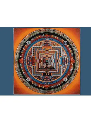 Kalachakra Mandala (Brocadeless Thangka)