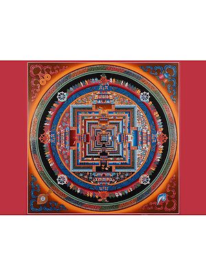 Kalachakra Mandala (Brocadeless Thangka)