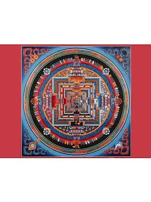 Kalachakra Mandala (Brocadeless Thangka)