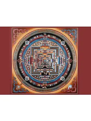 Kalachakra Mandala (Brocadeless Thangka)