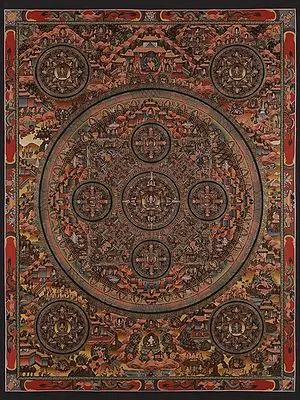Ten Mandalas (Brocadeless Thangka)