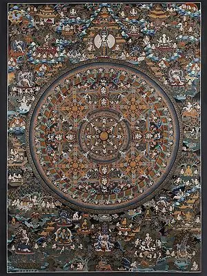 Two Mandalas (Brocadeless Thangka)