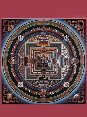 Wheel of Life (Kalachakra Mandala) |  Brocadeless Thangka