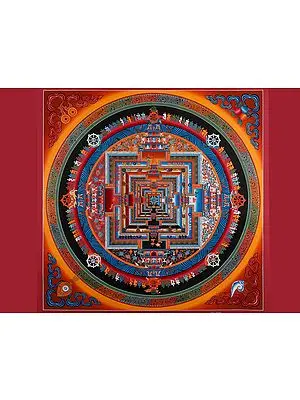 Kalachakra Mandala (Brocadeless Thangka)