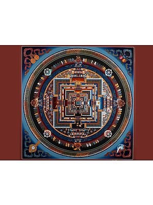 Kalachakra Mandala (Wheel of Life) | Brocadeless Thangka