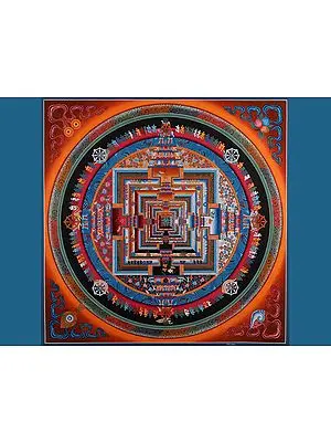 Kalachakra Mandala (Brocadeless Thangka)
