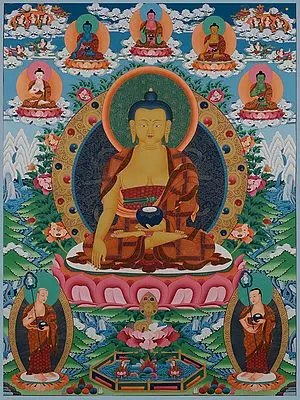 Shakyamuni Buddha (Brocadeless Thangka)