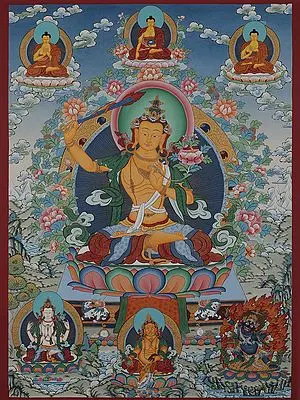 Manjushri (Brocadeless Thangka)
