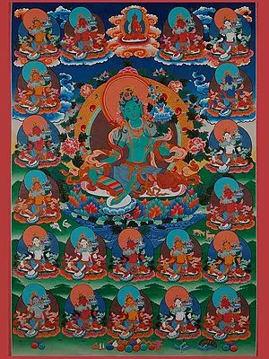 Goddess Tara (Brocadeless Thangka)
