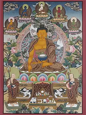 Shakyamuni Buddha (Brocadeless Thangka)