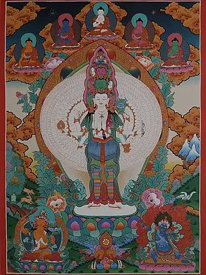 Lokeshvara (Brocadeless Thangka)