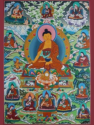 Guru Padmasambhava (Brocadeless Thangka)