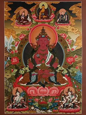 Aparmita Buddha (Brocadeless Thangka)