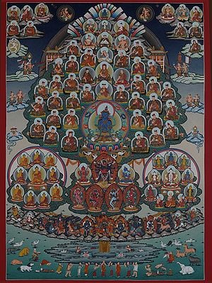 Collection of Refuge Tree ( Lineage Tree) Thangkas