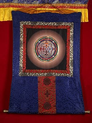 Kalachakra Mandala Thangka (With Brocade)