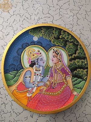 Pichwai Painting Of Radha Krishna | Wood Mdf | By Jagriti Sharma