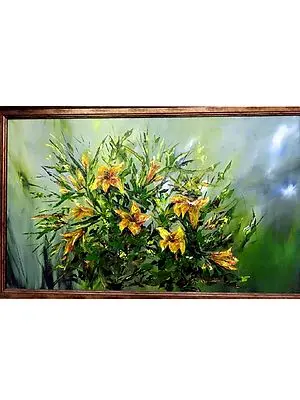 Blooming In Monsoon | Acrylic On Canvas | By Jolly Sharma