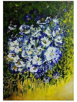 Blue Beehive | Acrylic On Canvas | By Jolly Sharma