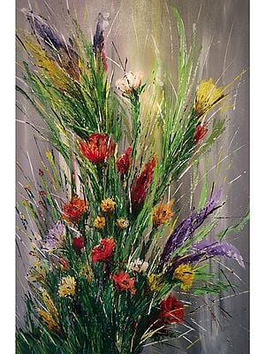 Colorful Blossom | Acrylic On Canvas | By Jolly Sharma
