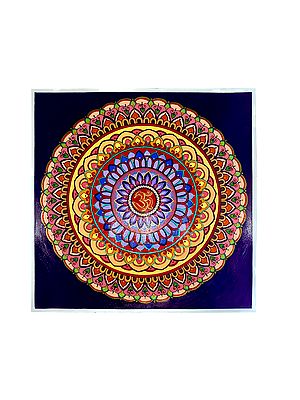 Om Mandala | Painting by Rashi Agrawal | Acrylics on Mixed Media Paper