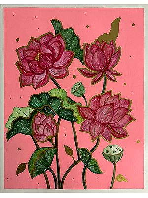 Lotus Flowers | Painting by Rashi Agrawal