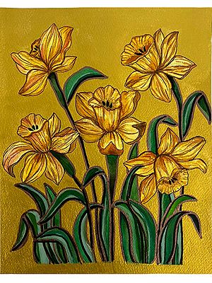 Five Daffodil Flowers | Painting by Rashi Agrawal