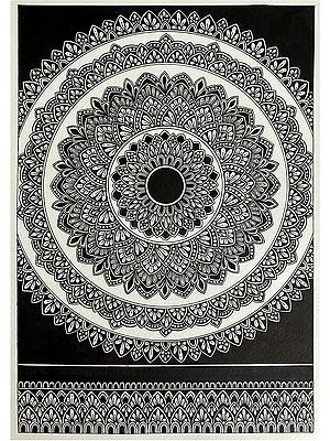 Black & White Mandala Artwork by Rashi Agrawal