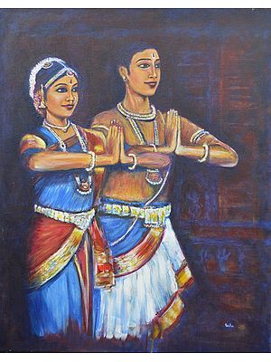 Bharatanatyam Namaskar | Painting by Usha Shantharam