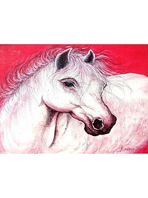 Thinking Horse | Acrylic On Canvas | By Anirban Seth