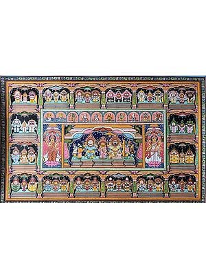 Colorful Painting Of Jagannath | Patachitra Art | By Suryakanta Das