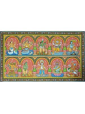 Dashavatar Of Lord Vishnu | Patachitra Art | By Suryakanta Das